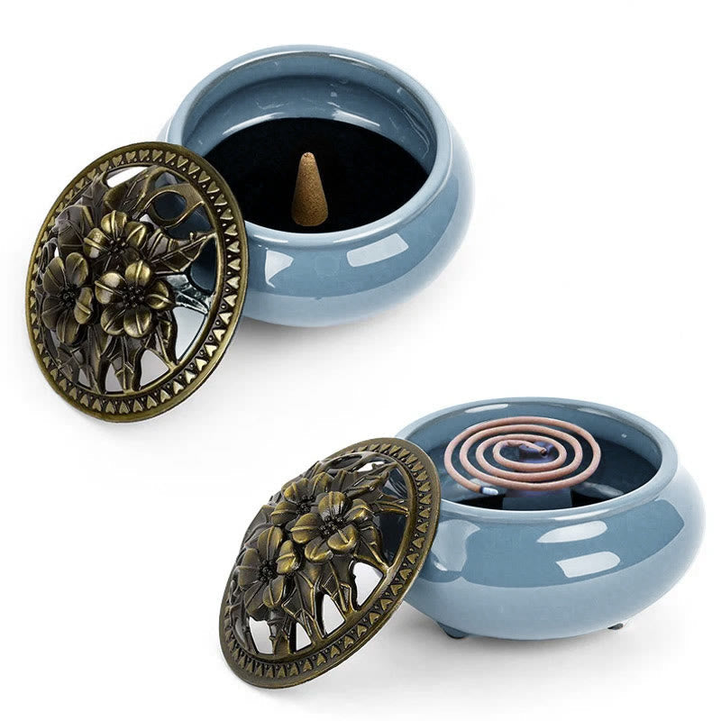 Nimara Ritual Colorful Ceramic Incense Burner