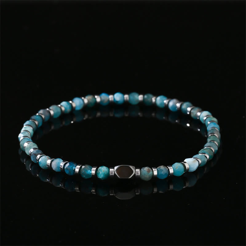 Nimara Ritual Apatite Hematite Communication Bracelet