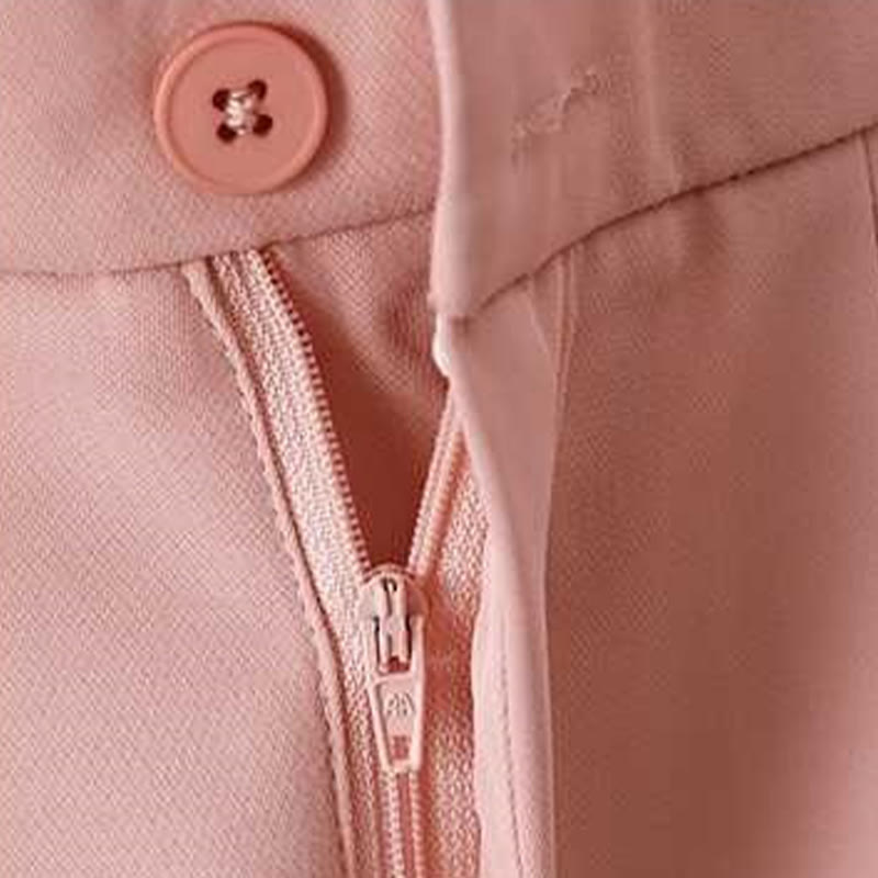 Nimara Ritual Summer Casual Zipper Button Loose Plain Cotton Linen Women's Shorts With Pockets