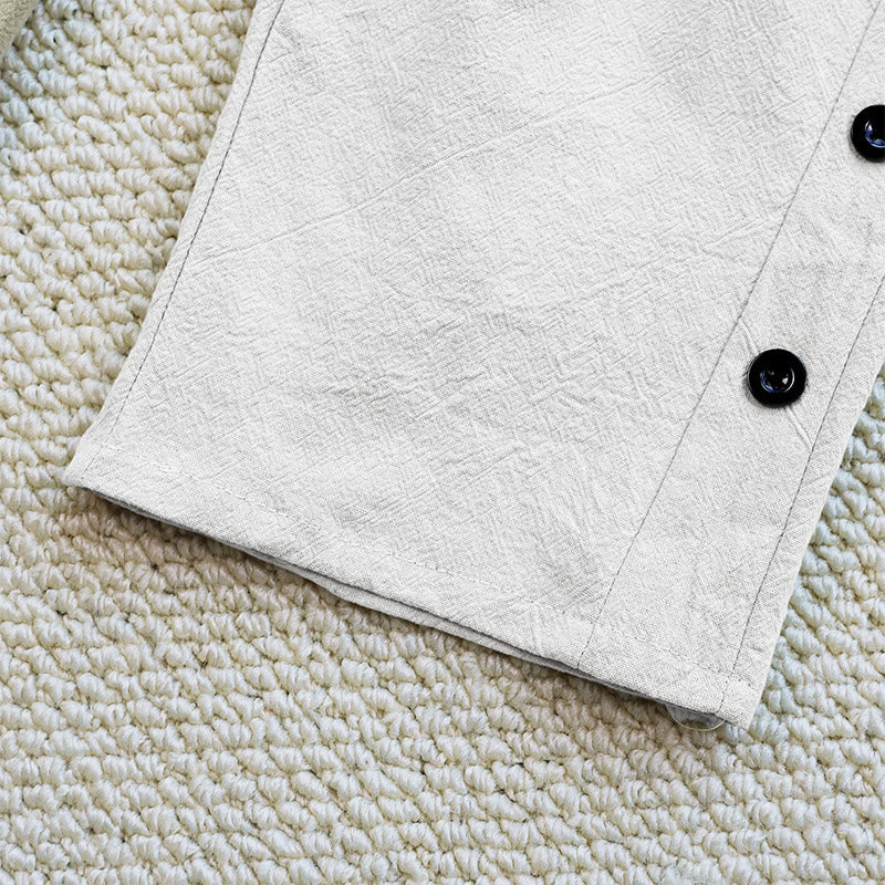 Nimara Ritual Summer Plain Patchwork Design Drawstring Cotton Linen Women's Pants With Pockets