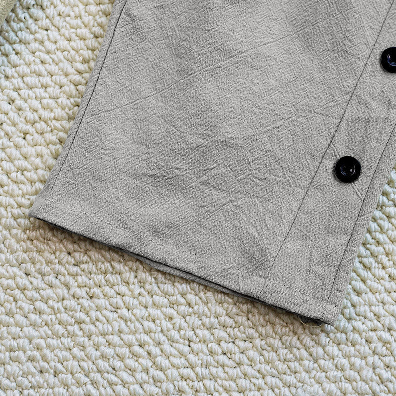 Nimara Ritual Summer Plain Patchwork Design Drawstring Cotton Linen Women's Pants With Pockets