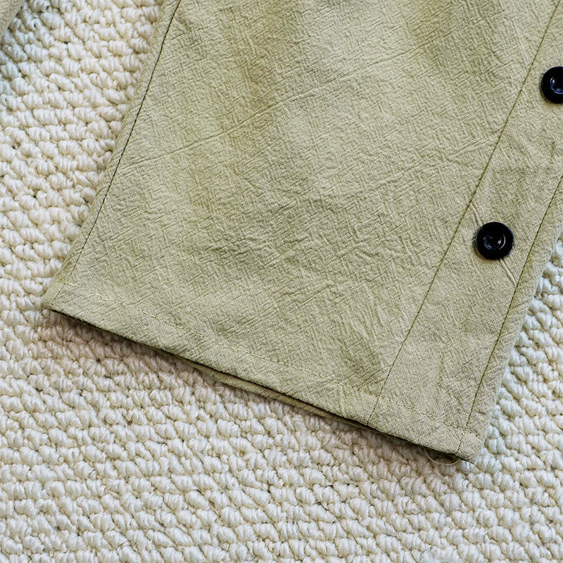 Nimara Ritual Summer Plain Patchwork Design Drawstring Cotton Linen Women's Pants With Pockets