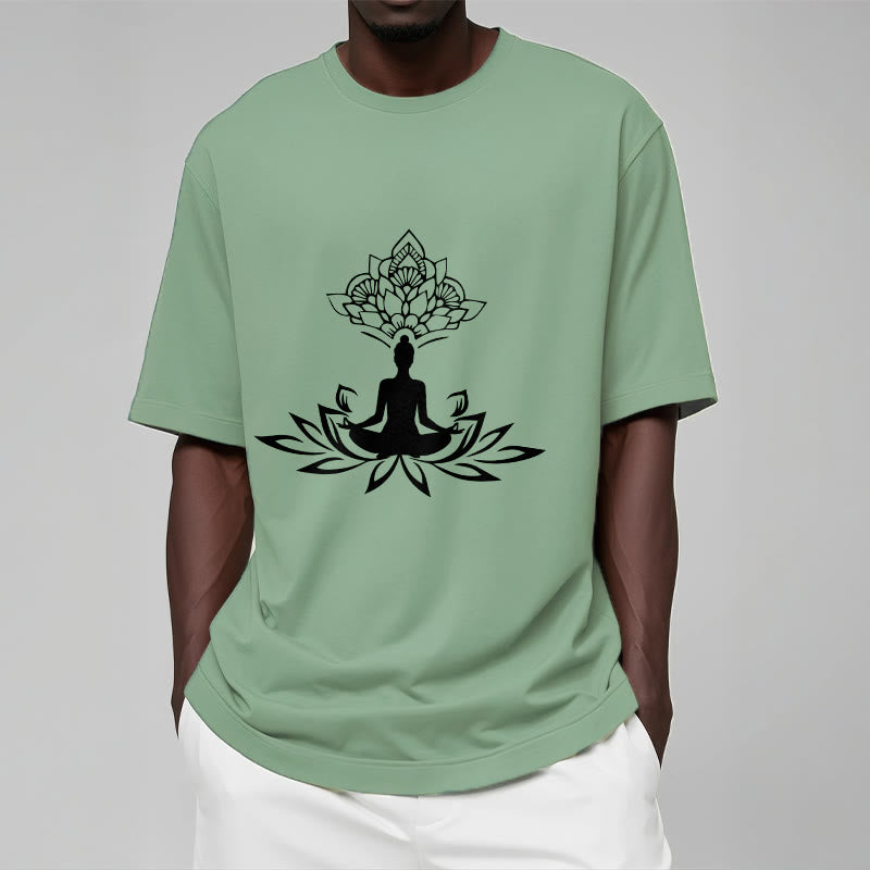 Nimara Ritual Lotus Flower Meditation Buddha Tee T-shirt