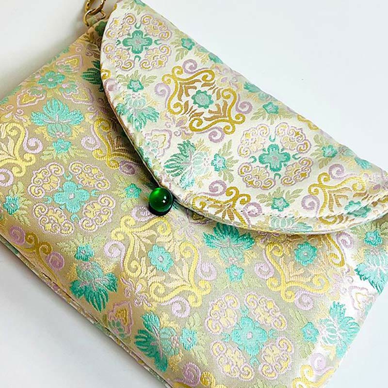 Nimara Ritual Retro Flowers Pattern Polyester Cotton Embroidery Crossbody Bag Hangbags