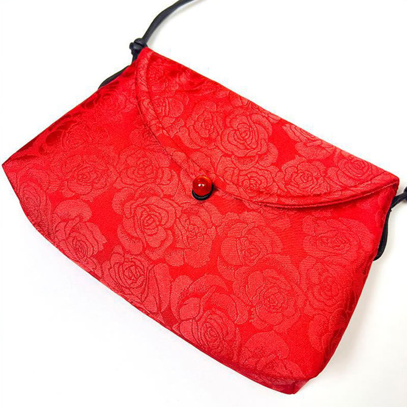 Nimara Ritual Retro Flowers Pattern Polyester Cotton Embroidery Crossbody Bag Hangbags