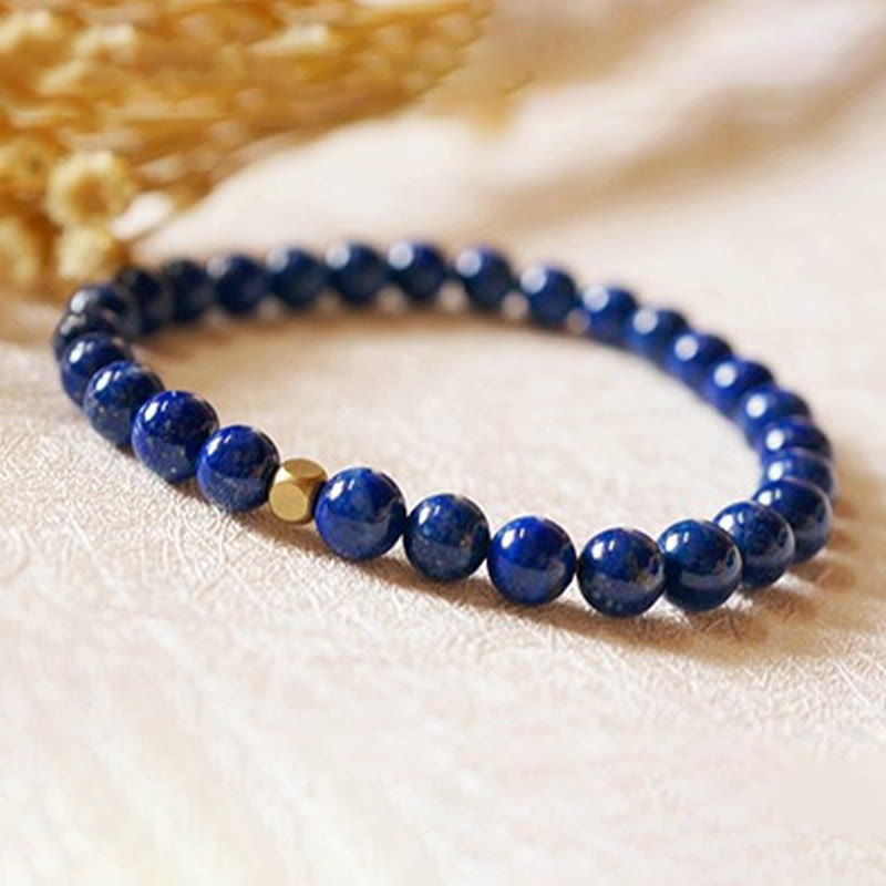 Nimara Ritual 4mm Ultra-thin Lazurite Beads Self Care Bracelet