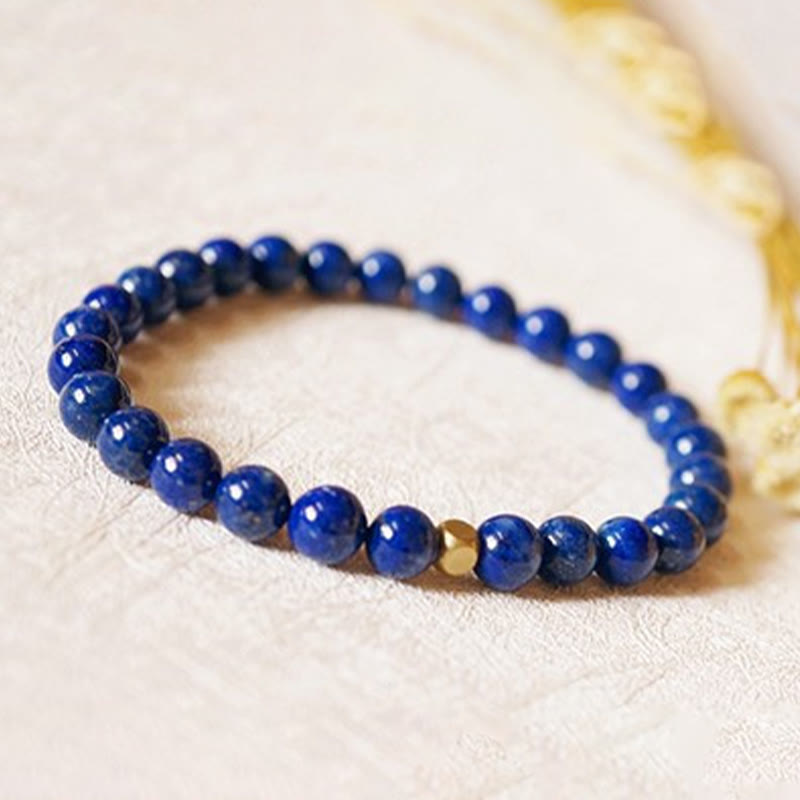 Nimara Ritual 4mm Ultra-thin Lazurite Beads Self Care Bracelet