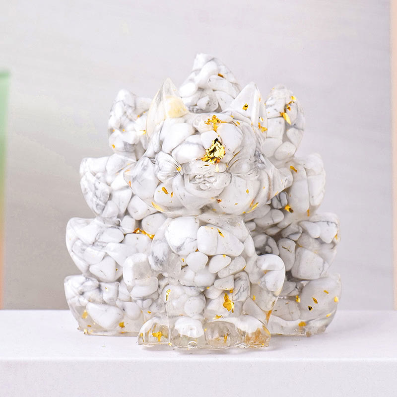 Nimara Ritual Small Various Stone Strawberry Quartz Amethyst Green Aventurine Nine Tailed Fox Healing Home Decoration