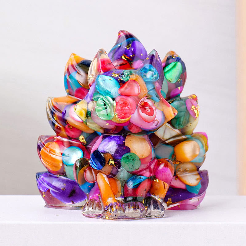 Nimara Ritual Small Various Stone Strawberry Quartz Amethyst Green Aventurine Nine Tailed Fox Healing Home Decoration