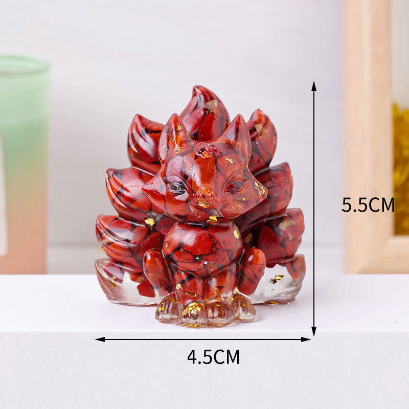 Nimara Ritual Small Various Stone Strawberry Quartz Amethyst Green Aventurine Nine Tailed Fox Healing Home Decoration