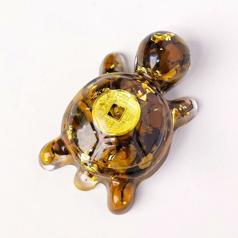 Nimara Ritual Small Various Crystal Green Aventurine Amethyst Turtle Copper Coins Luck Home Decoration