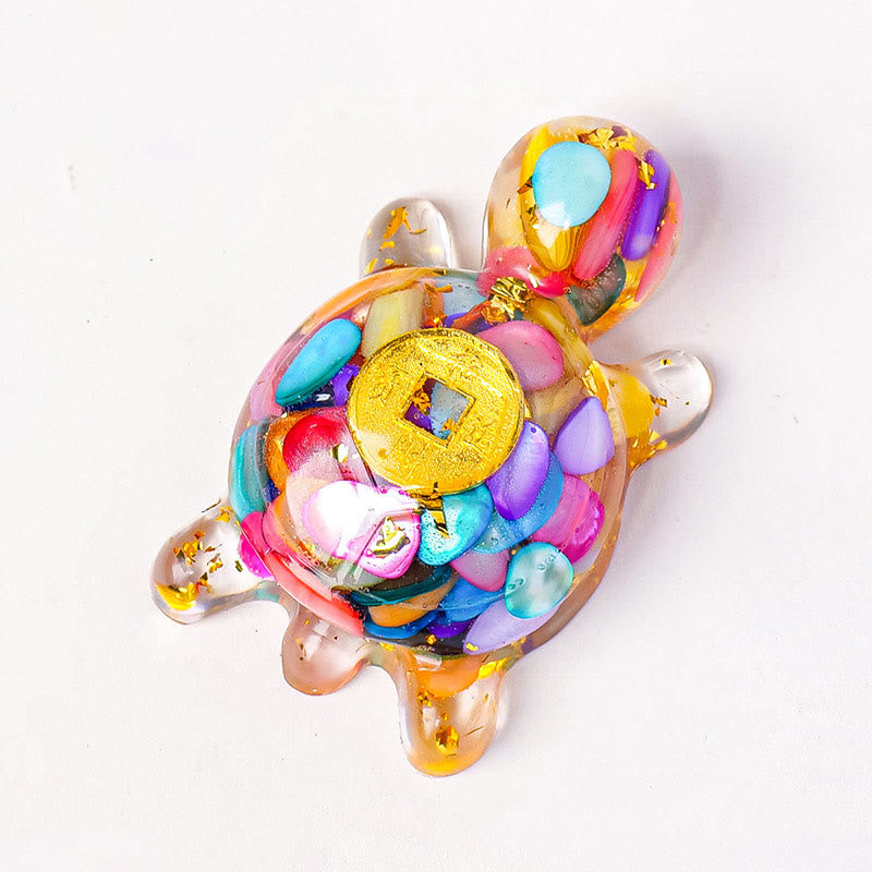Nimara Ritual Small Various Crystal Green Aventurine Amethyst Turtle Copper Coins Luck Home Decoration