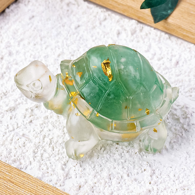 Nimara Ritual Various Stone Citrine Green Aventurine Amethyst Mini Turtle Prosperity Home Decoration