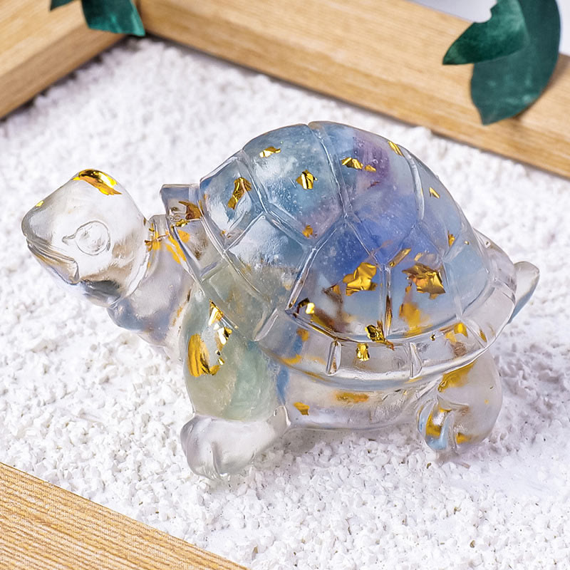 Nimara Ritual Various Stone Citrine Green Aventurine Amethyst Mini Turtle Prosperity Home Decoration