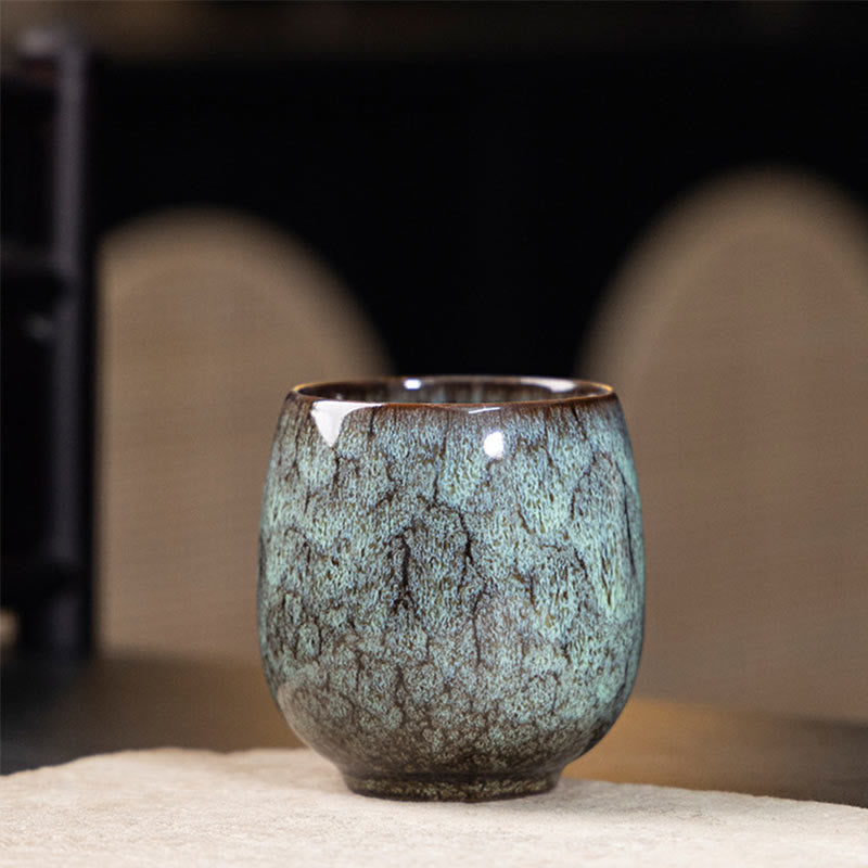 Nimara Ritual Handmade Small Chinese Jianzhan Kiln Change Ceramic Teacup Kung Fu Tea Cup 150ml