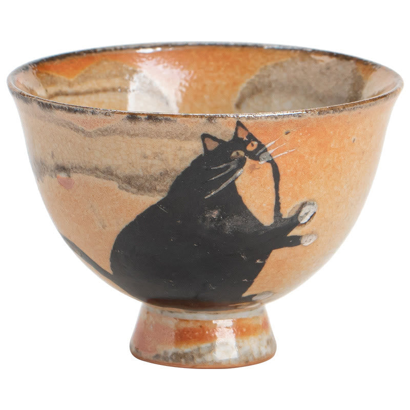 Nimara Ritual Small Cute Cat Teacup Kung Fu Tea Cup 60ml