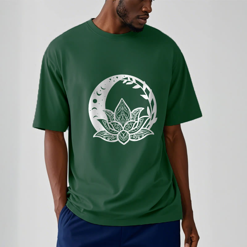 Nimara Ritual Lotus Flower Sun Moon Intertwining Vines Tee T-shirt