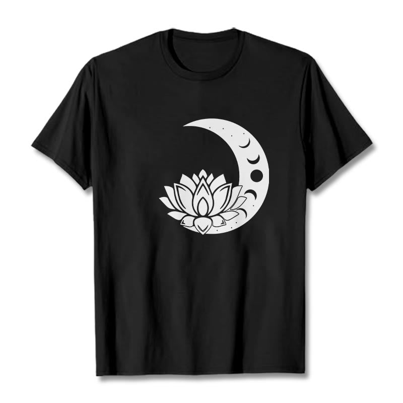 Nimara Ritual Crescent Moon Lotus Flower Sun Tee T-shirt