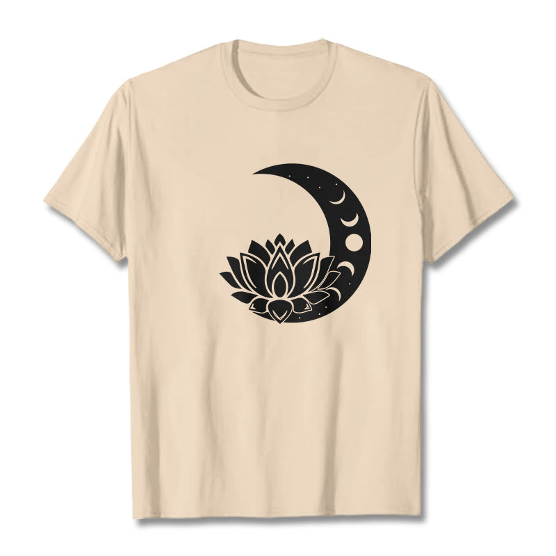Nimara Ritual Crescent Moon Lotus Flower Sun Tee T-shirt