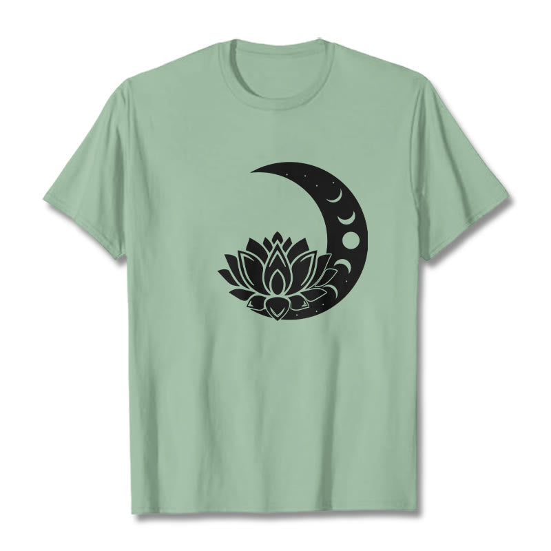 Nimara Ritual Crescent Moon Lotus Flower Sun Tee T-shirt