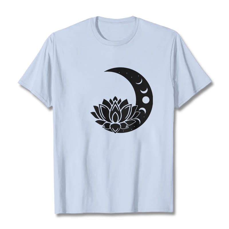 Nimara Ritual Crescent Moon Lotus Flower Sun Tee T-shirt