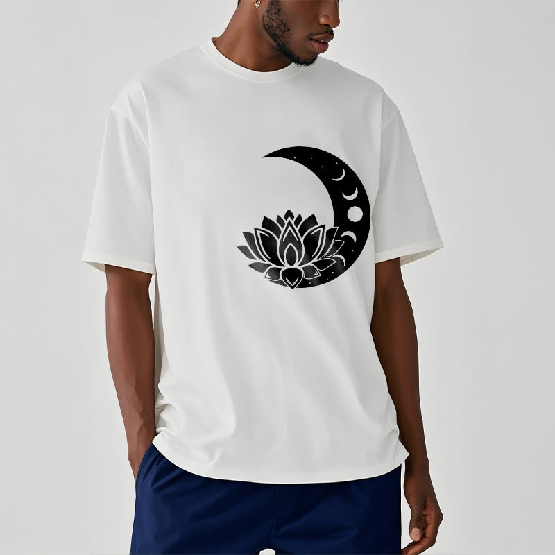 Nimara Ritual Crescent Moon Lotus Flower Sun Tee T-shirt