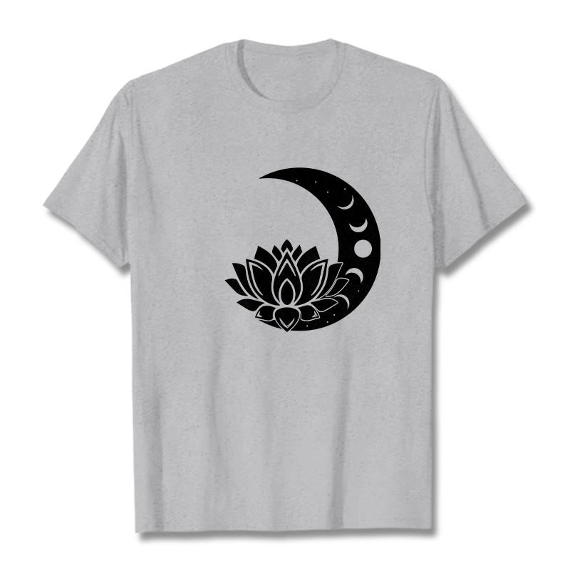 Nimara Ritual Crescent Moon Lotus Flower Sun Tee T-shirt