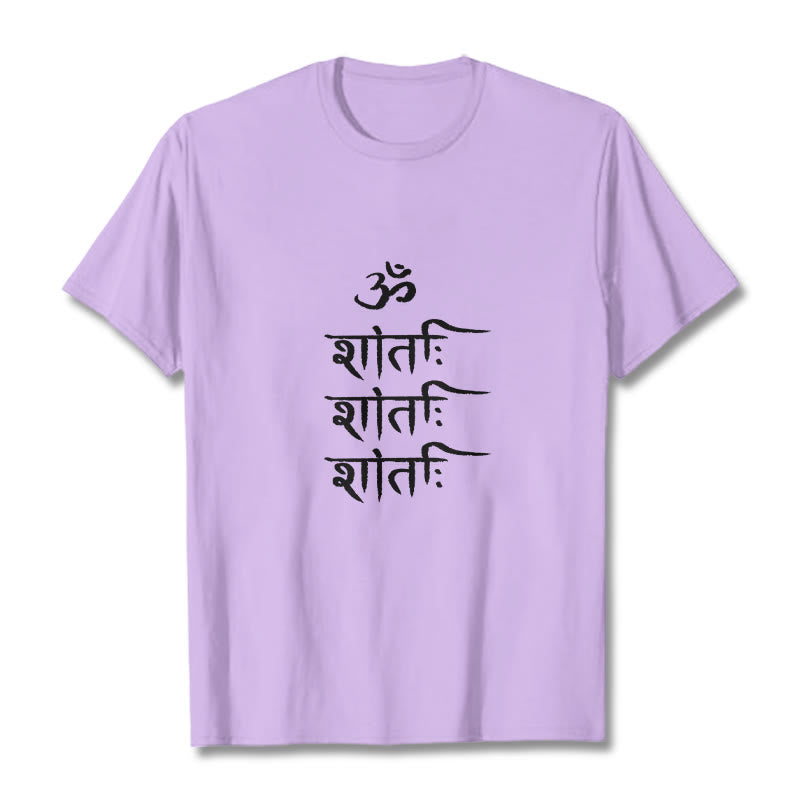 Nimara Ritual OM MANTRA Sanskrit Pattern Tee T-shirt
