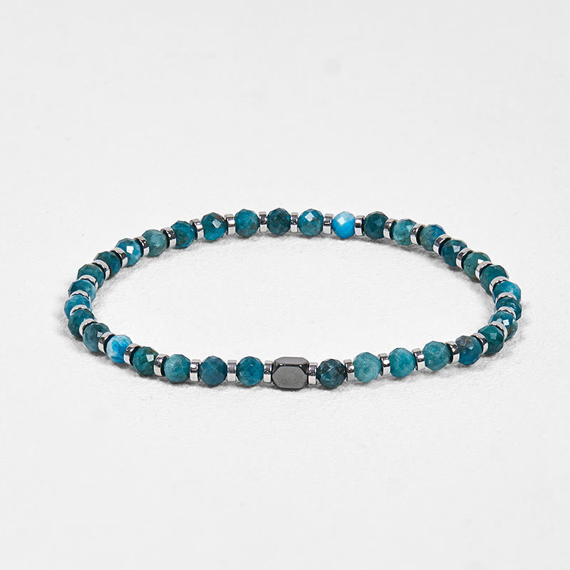 Nimara Ritual Apatite Hematite Communication Bracelet