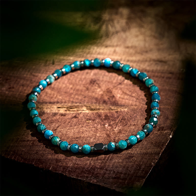 Nimara Ritual Apatite Hematite Communication Bracelet