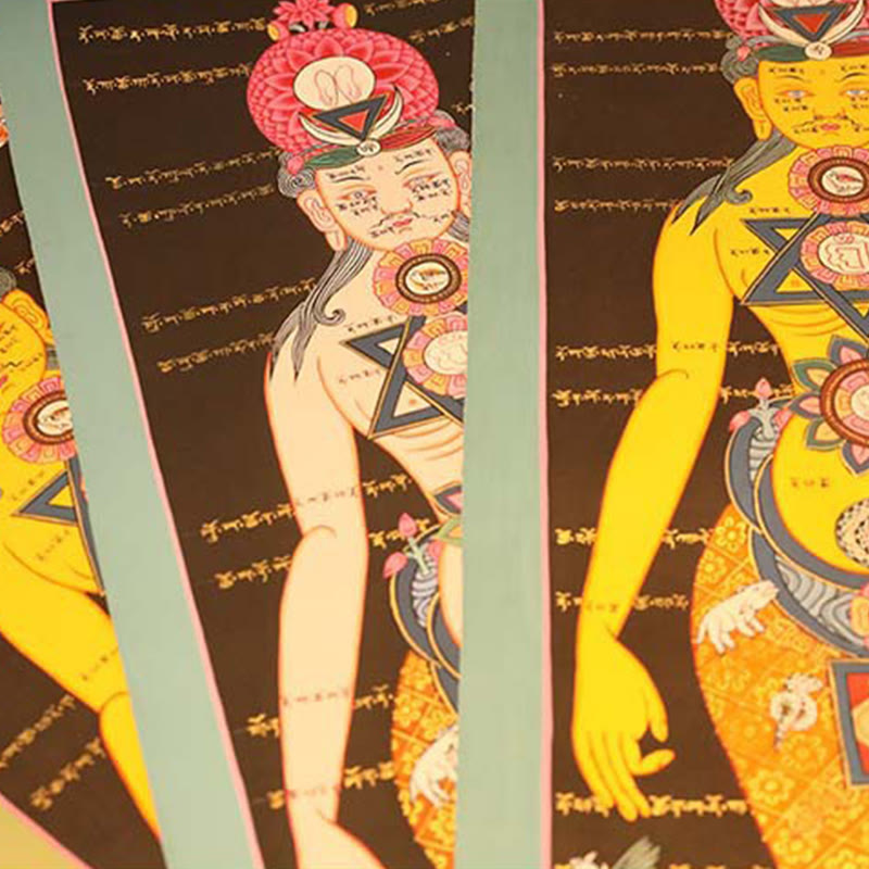 Nimara Ritual Tibetan Thangka Painting Healing Handmade Decoration(Random Style)