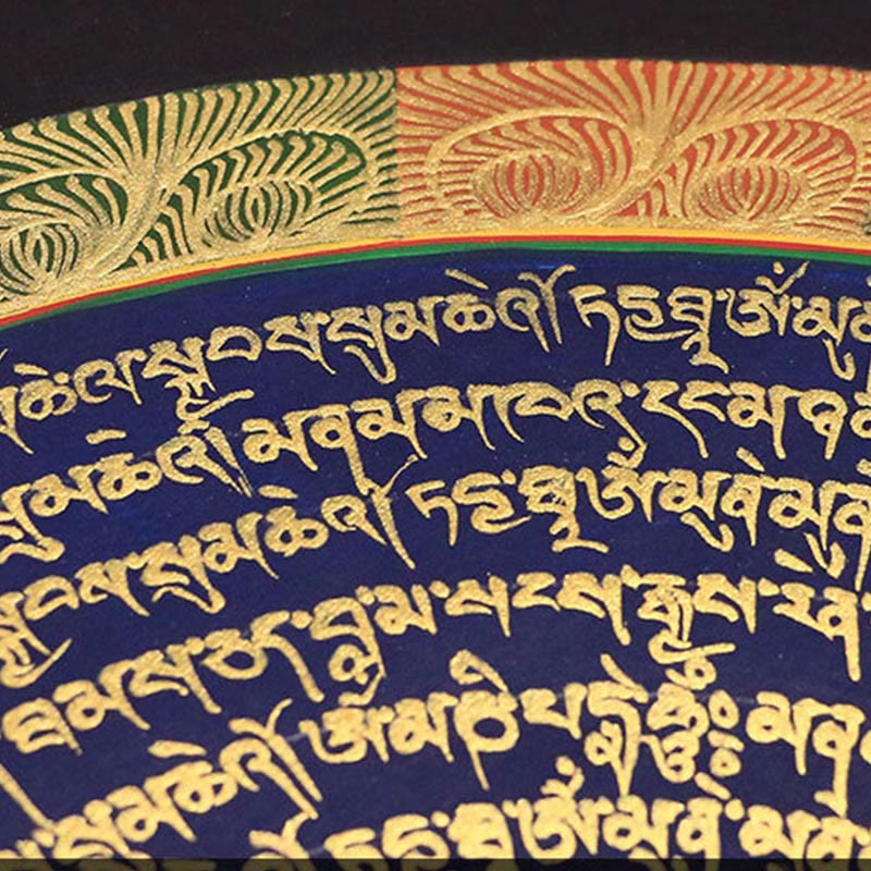 Nimara Ritual Tibetan Thangka Painting Six True Words Scripture Handmade Decoration Blind Box(Random Style)