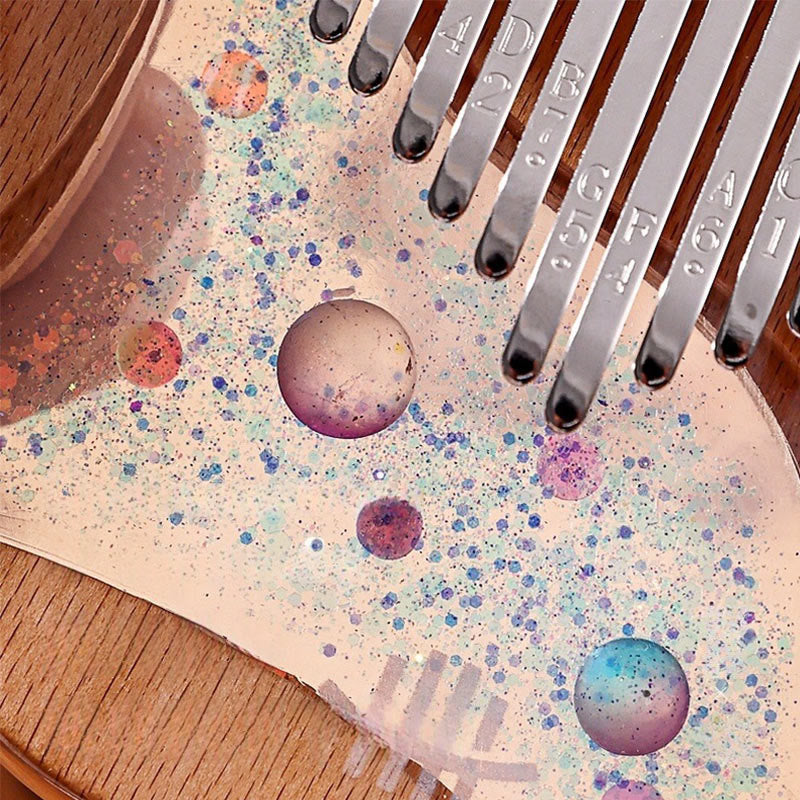 Nimara Ritual Kalimba 17/21 Keys Thumb Piano Beech Wood Planet Universe Portable Finger Piano