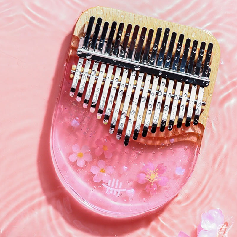 Nimara Ritual Kalimba 17/21 Keys Thumb Piano Beech Wood Pink Cherry Portable Finger Piano