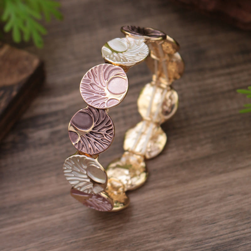 Nimara Ritual The Tree Of Life Creation Enamel Alloy Bracelet