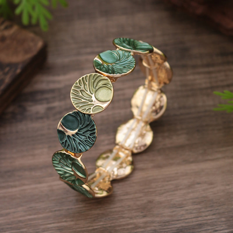 Nimara Ritual The Tree Of Life Creation Enamel Alloy Bracelet