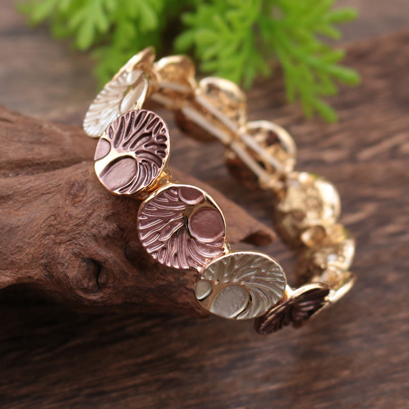 Nimara Ritual The Tree Of Life Creation Enamel Alloy Bracelet
