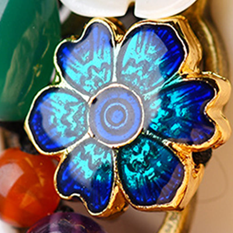 Nimara Ritual Agate Shell Flower Support Bracelet