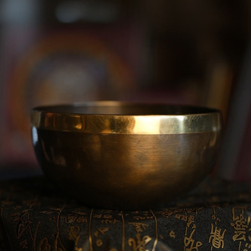 Nimara Ritual Handmade Nepal Singing Bowl Simple Pattern for Healing and Meditation Sound Bowl Set