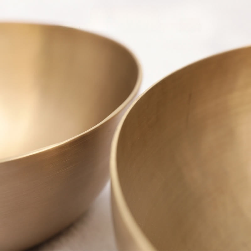 Nimara Ritual Handmade Nepal Golden Singing Bowl for Healing and Meditation Sound Bowl Set
