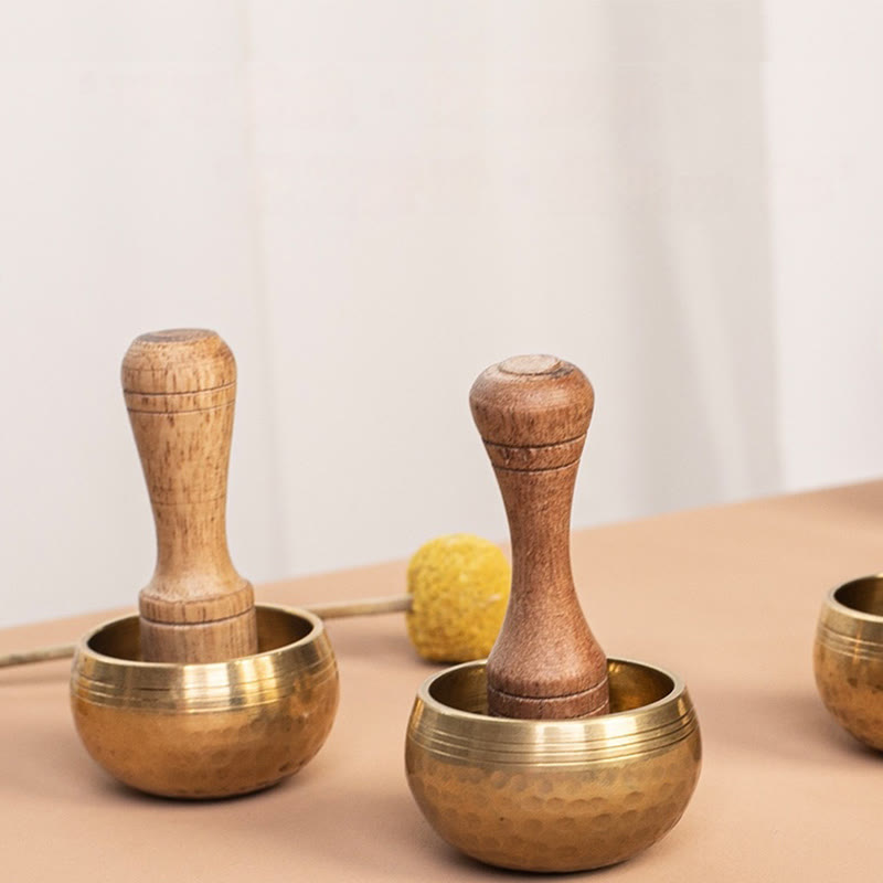 Nimara Ritual Handmade Mini Small Singing Bowl for Healing and Meditation Sound Bowl Set 1.57*0.98 IN