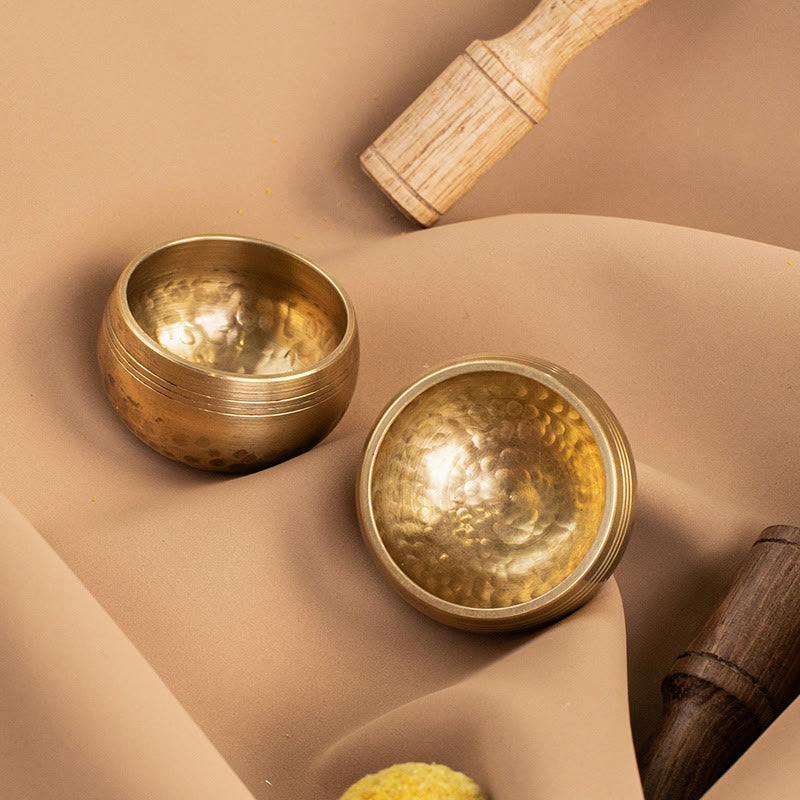 Nimara Ritual Handmade Mini Small Singing Bowl for Healing and Meditation Sound Bowl Set 1.57*0.98 IN