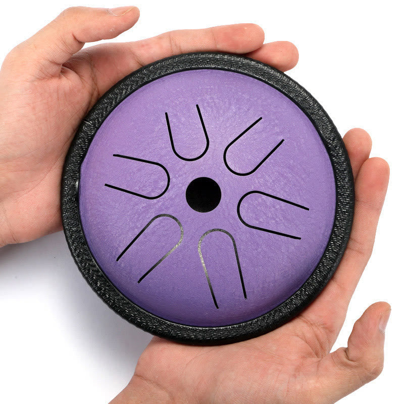 Nimara Ritual Steel Tongue Drum Sound Healing Meditation Yoga Drum Kit 6 Note 5.5 Inch