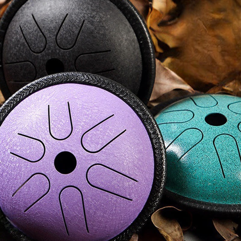 Nimara Ritual Steel Tongue Drum Sound Healing Meditation Yoga Drum Kit 6 Note 5.5 Inch