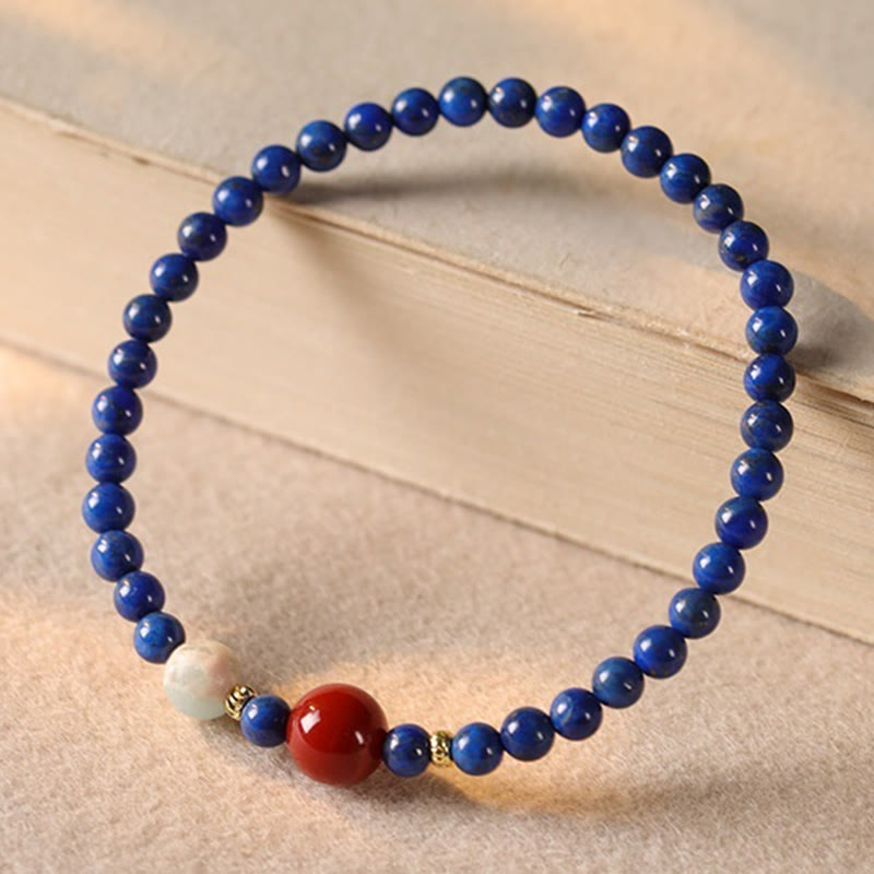 Nimara Ritual Small Lazurite Agate Ultra-thin Beads Positive Bracelet