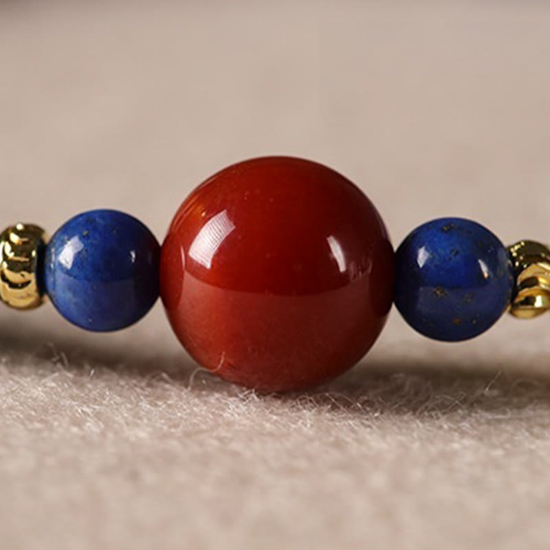 Nimara Ritual Small Lazurite Agate Ultra-thin Beads Positive Bracelet