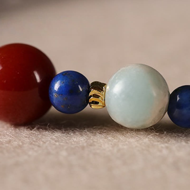 Nimara Ritual Small Lazurite Agate Ultra-thin Beads Positive Bracelet