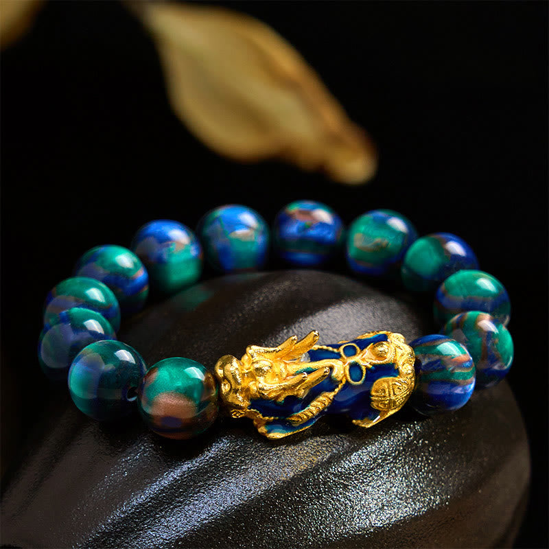 Nimara Ritual Colorful Sea Willow Color Change PiXiu Positive Healing Bracelet