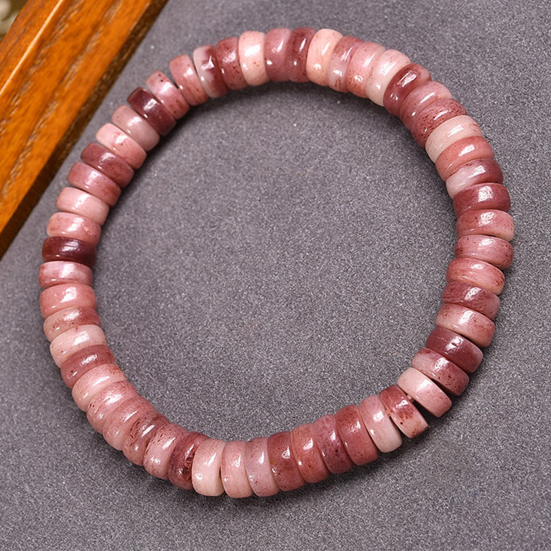 Nimara Ritual Natural Tibetan Camel Bone Purple Blood Beads Keep Away Evil Spirits Bracelet