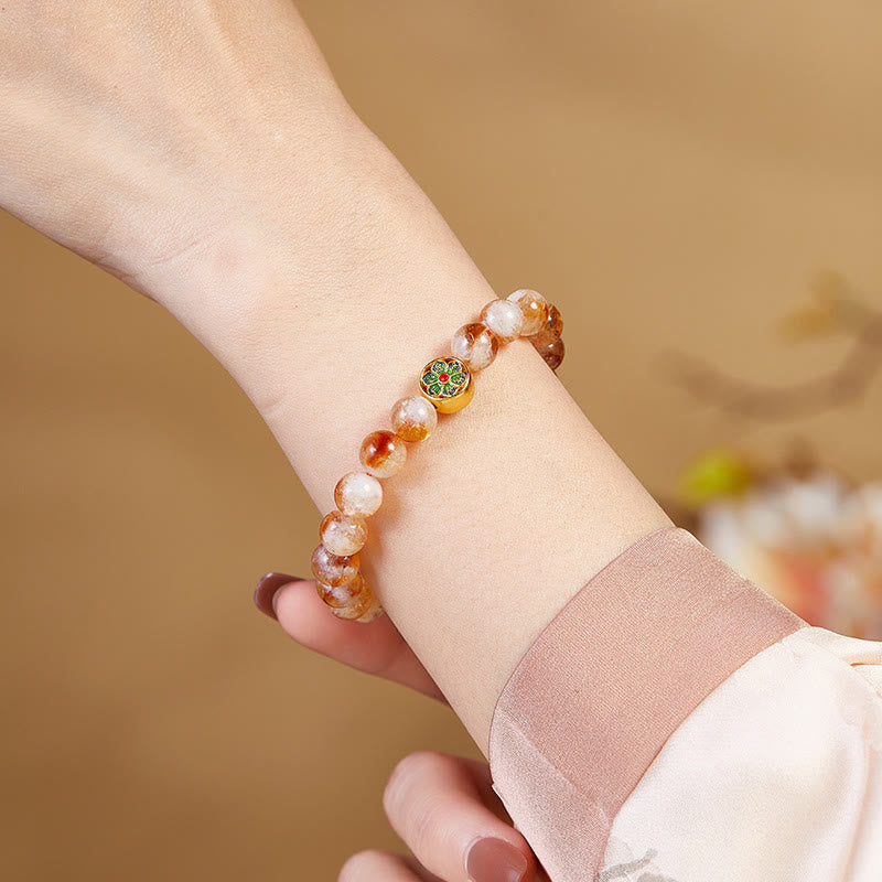 Nimara Ritual 999 Sterling Silver Om Mani Padme Hum Citrine Protection Bracelet